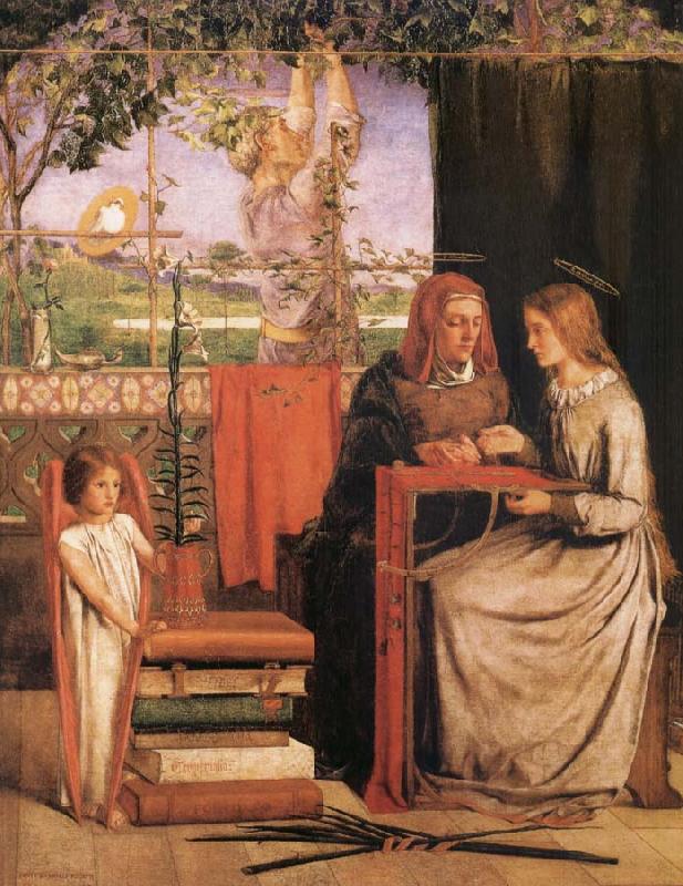 Dante Gabriel Rossetti The infancy of Maria Sweden oil painting art